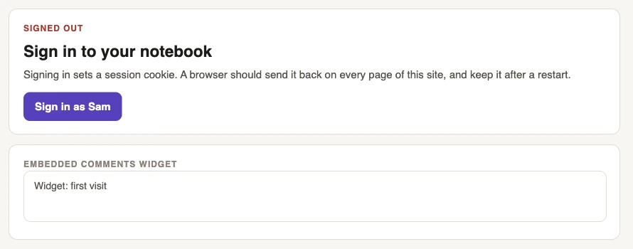 The same page in the reference browser
