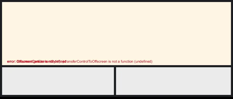 Before: sprites stamped from an offscreen canvas, bitmap crops, a handed-over frame
