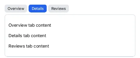 Before: a tab component that assigns one panel to its slot