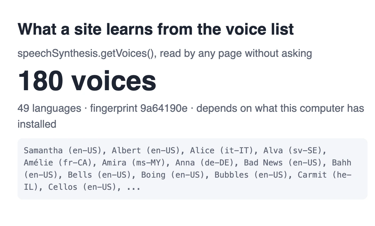 The same page in the reference browser
